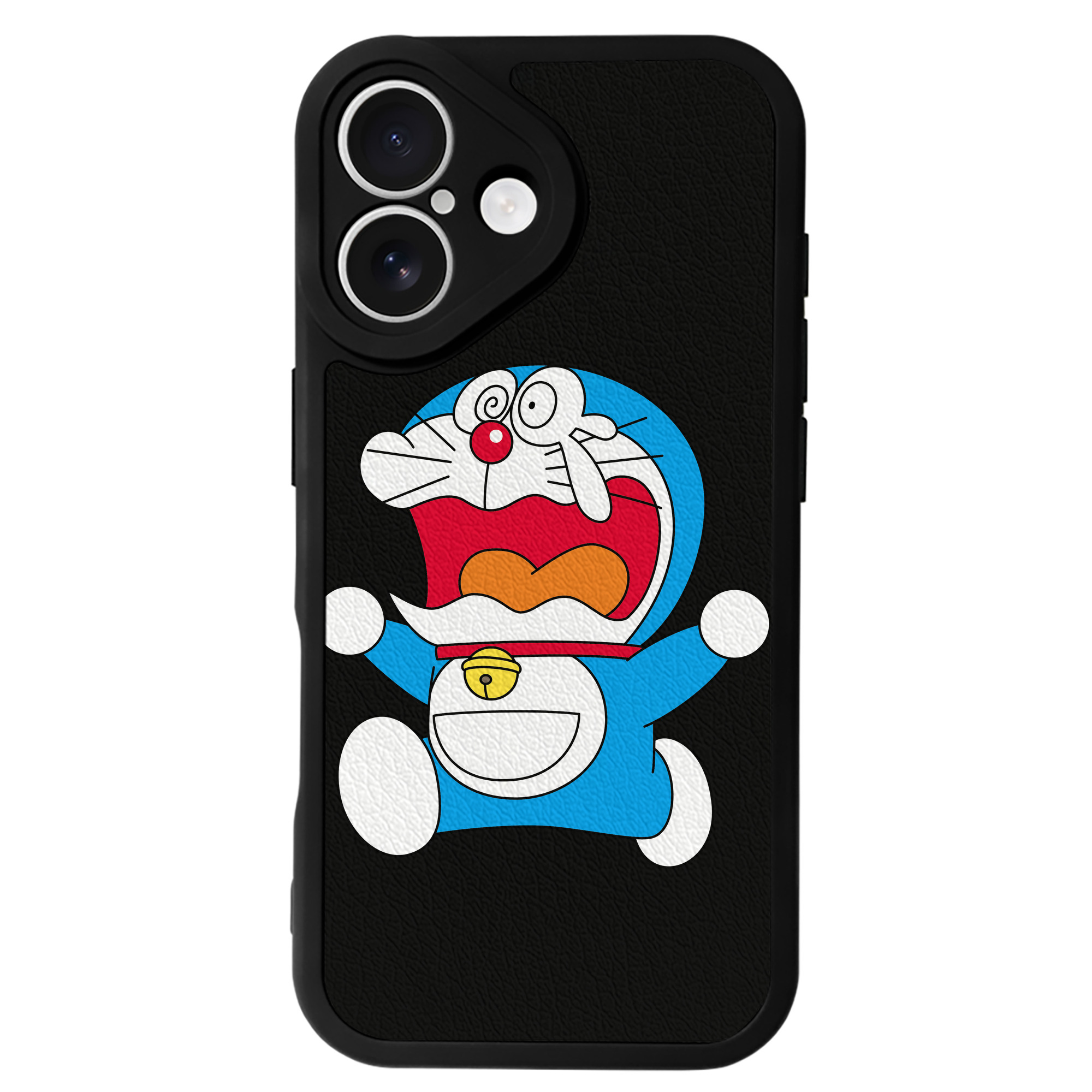 （画像用） ドラえもん Doraemon 【iPhone 16シリーズ対応】シリコンスマホケース（レザー調） 材質：シリコン